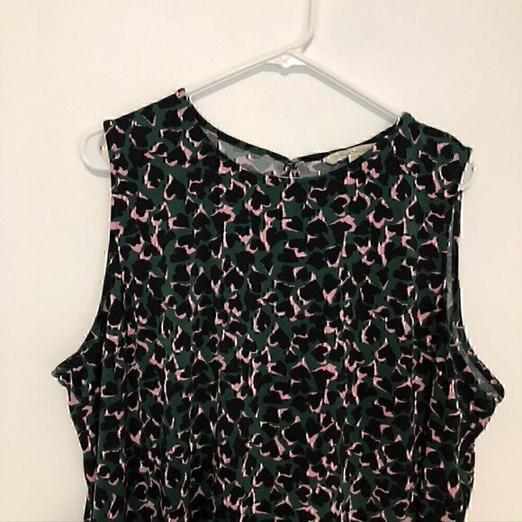 41 HAWTHORN STITCH FIX Plus Size Baneberry Crew Neck Knit Top Heart Leopard Tank - Picture 4 of 12